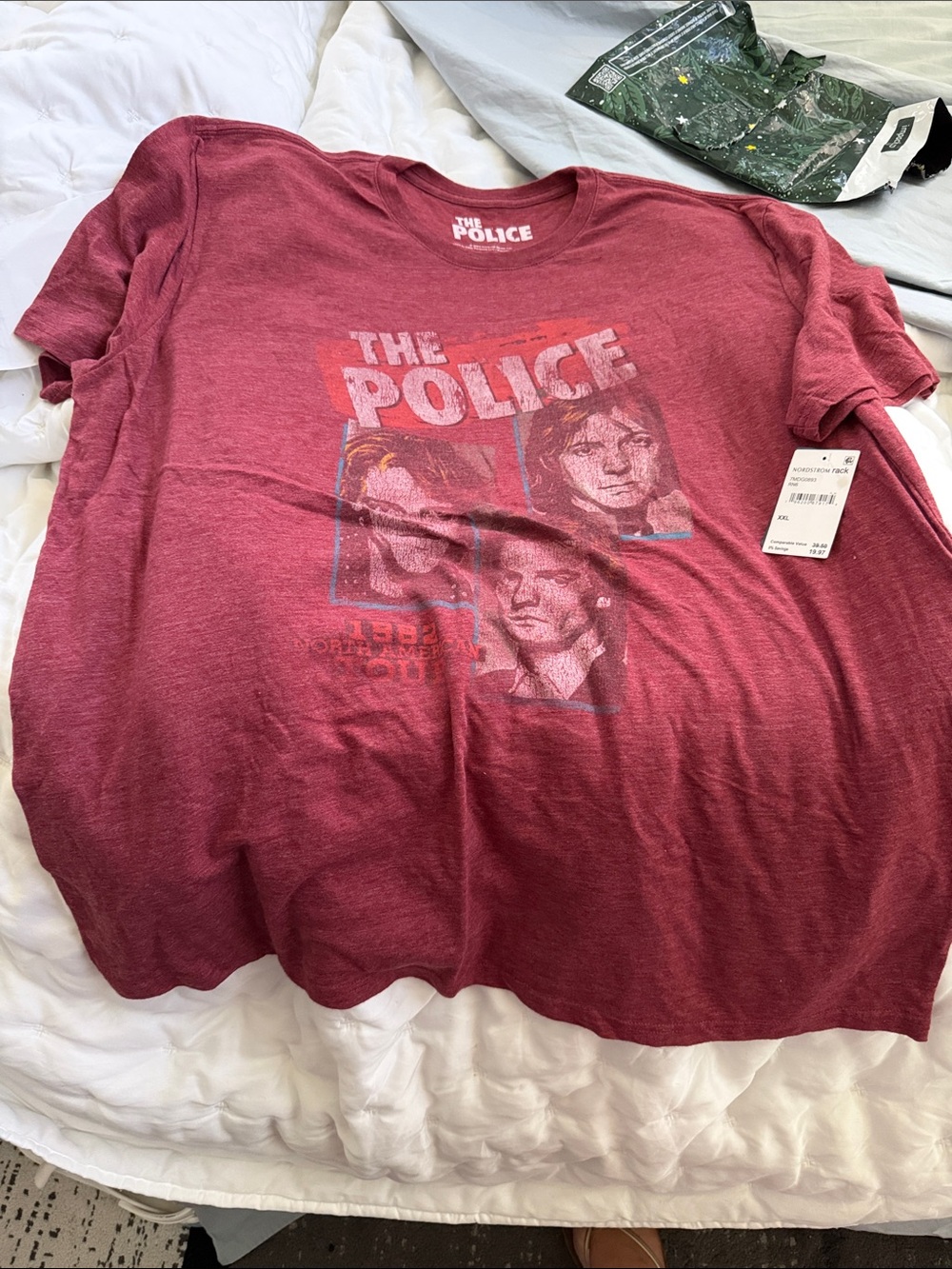 Lucky Brand Kids The Police Graphic Tee in Burgundy